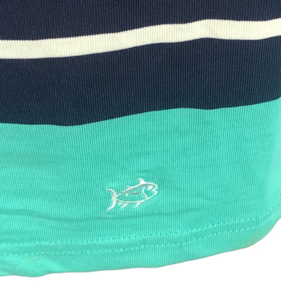 Southern Tide Navy Stripe Long Sleeve Dress size Small - Picture 4 of 10